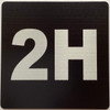 Sign Apartment number 2H