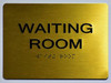 WAITING ROOM Sign -Tactile Signs    Braille sign