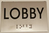 FLOOR NUMBER Sign -Tactile Signs Tactile Signs  LOBBY SIGN  Braille sign