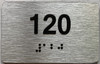 apartment number 120 sign