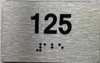apt number sign silver 125