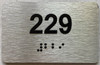 ada apartment number sign silver