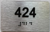 ada apartment number sign silver