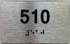 apt number sign silver 510
