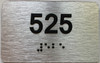 apartment number 525 sign