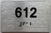 ada apartment number sign silver