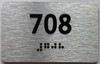 apartment number 708 sign