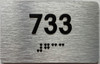 ada apartment number sign silver