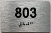 apartment number 803 sign