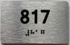 apartment number 817 sign
