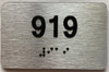 apartment number 919 sign