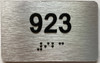 apartment number 923 sign