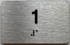 ada apartment number sign silver