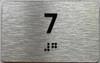 ada apartment number sign silver