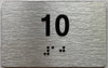 apartment number 10 sign