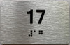 ada apartment number sign silver