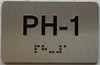apt number sign silver PH-1