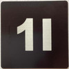 Sign Apartment number 1I  - UNIT NUMBER 1I /SUITE 1I  (BLACK, DOUBLE SIDED TAPE) -Broadway Line