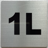 Sign an Apartment number 1L  - UNIT NUMBER 1L  (SILVER, DOUBLE SIDED TAPE) -Broadway Line