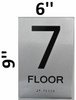 7th FLOOR  Braille sign -Tactile Signs  The sensation line