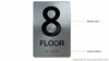 8th FLOOR  Braille sign -Tactile Signs  The sensation line
