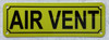 Air vent yellow sign -