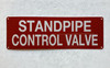 HPD STANDPIPE CONTOL VALVE SIGN