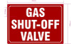 FD GAS SHUT OFF VALVE SIGN