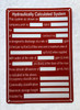 HPD FIRE SPRINKLER HYDRAULICLLY CALCULATED SYSTEM SIGN