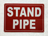 HPD STAND PIPE SIGN