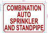 FD COMBINATION AUTO SPRINKLER AND STANDPIPE SIGN