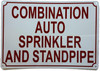 HPD COMBINATION AUTO SPRINKLER AND STANDPIPE SIGN