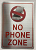 FD NO PHONE ZONE SIGN