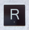 FD ELEVATOR ROOF R FLOOR SIGN