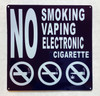 FD NO SMOKING NO VAPING NO ELECTRONIC CIGARETTE SIGN