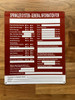 NYC SPRINKLER SYSTEM GENERAL INFORMATION SIGN