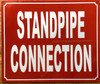 STANDPIPE CONNECTION SIGN