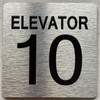 ELEVATOR NUMBER 10 THE PARK AVE LINE SIGN