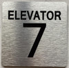 ELEVATOR NUMBER 7 THE PARK AVE LINE COMPLIANCE SIGN