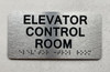 NYC ELEVATOR CONTROL ROOM SIGN
