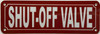 SHUT-OFF VALVE SIGN