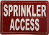 SPRINKLER ACCESS SIGN