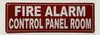 FIRE ALARM CONTROL PANEL ROOM SAFETY SIGN
