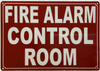 FIRE ALARM CONTROL ROOM COMPLIANCE SIGN