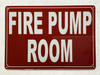 NYC FIRE PUMP ROOM SIGN