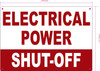 ELECTRICAL POWER SHUT-OFF SAFETY SIGN