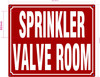 FD SPRINKLER VALVE ROOM SIGN