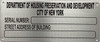 HPD SERIAL NUMBER COMPLIANCE SIGN