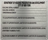 NYC HPD SERIAL NUMBER WITH SUPER NAME SIGNS