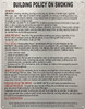NYC HPD BUILDING SMOKE POLICY SIGNS